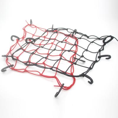 China 40*40cm factory viable motorcycle elastic rope one hook luggage net for sale