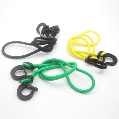 China Sustainable elastic rubber cord with hook for luggage cord for sale