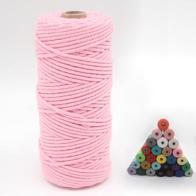 China Wholesale High Quality 100% High Tenacity Rope Yarn Cotton Macrame Rope for sale