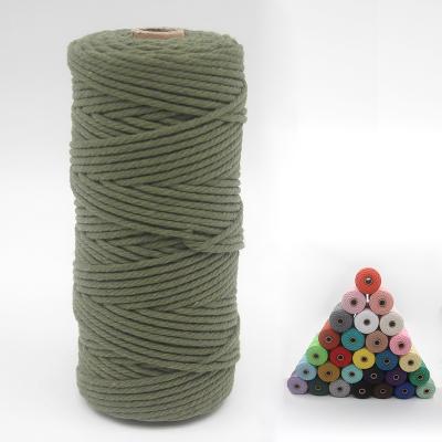 China High Tenacity 4mm Cotton 10mm 3mm 200m High Quality Macrame Rope for sale