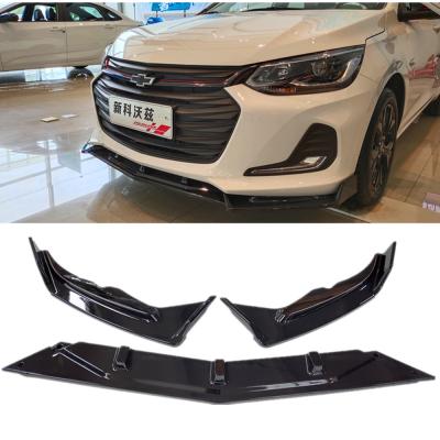 China Sports For Chevrolet Malibu Front Bumper Lip Spoiler 2016 2017 2018 2019 Sedan 4D Plastic Diffuser Bumper Lips pp Bodykit For Malibu for sale