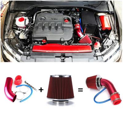 China Large High Flow Air Cleaner Kit Large High Flow Air Filter Kit Auto Mushroom Head Air Intake Universal Aluminum Alloy Pipe 3inch/76mm for sale