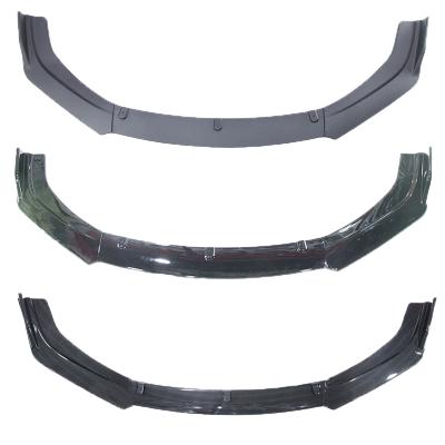 China Hot Selling Universal High Quality Automotive Front Lip Car Front Bumper Three Section Spoiler Front Lip for sale