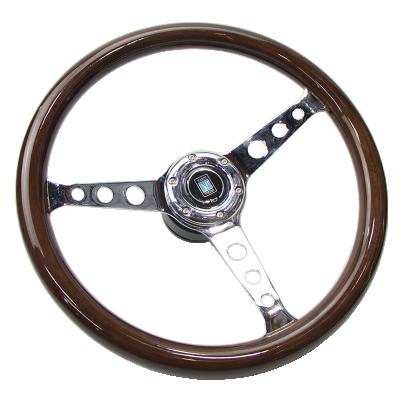 China Universal Classic Car Steering Wheel 15Inch Car Sport 380mm Series Mahogany Solid Wood Hole Racing Steering Wheel for sale