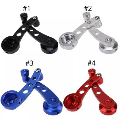 China Car Window Riser Handles 2Pcs Universal Aluminum Alloy Car Window Handle Winder Winder Replacement 5Color Riser Crank Riser Kit for sale