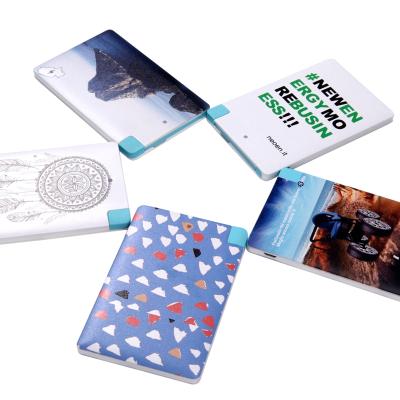 China Wholesale Customized Ultra Thin 2500mAh Credit Card Power Bank For Souvenir Gift for sale