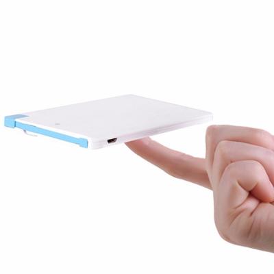 China Super slim LED display factory OEM credit card power bank 2500mAh rosh power bank, name card powerbank for sale