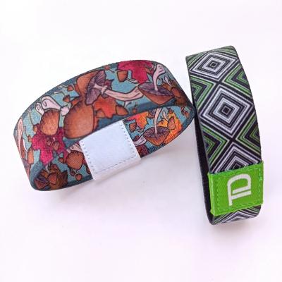 China Business Gift Wholesale Cheap Polyester Passionate Elastic Wrist Band for sale