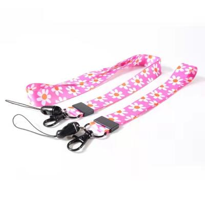 China Polyester Guangzhou Factory Custom Logo Heat Transfer Printed Lanyard With Free Sample Polyester Lanyard for sale