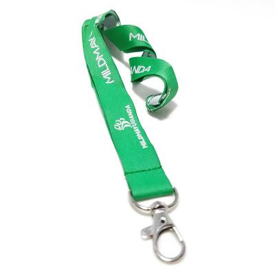 China Custom Polyester Woven Embroidered Lanyard Logo Card Polyester Personalized Lanyards ID for sale