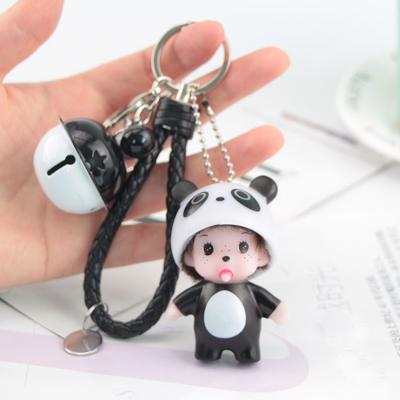 China Wholesale Cute Rubber Female Keychains Bag Anime Promotion Gift Cartoon Personalized Key Chain In Stock for sale