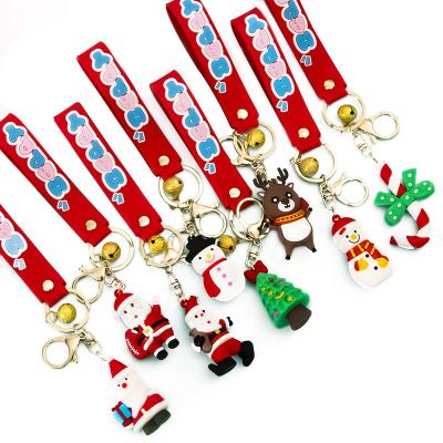 China Promotion Gift Factory Direct Cartoon Rubber Keychain Short Mask 3D Mini Keychain For Christmas Gift for sale