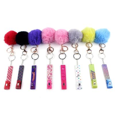 China Promotion Gift Credit Card Grabber For Long Nails Key Chains Custom Pom Pom Keychain Cute Atm Remover Acrylic for sale