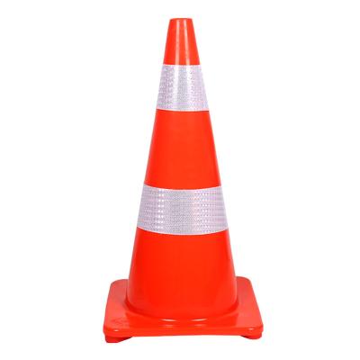 China High Visible Plastic Mini Traffic PVC Safety Road Cones With Reflective Orange Construction Traffic Cone for sale