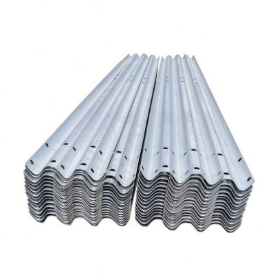 China To Keep People PVC Metal Guardrails Safe Coating Hot Dip Galvanized Roadside Barrier Q235 Three Wave Wave Shape Steel Guardrail for sale