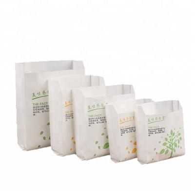 China Recyclable Eco-Friendly Waterproof Creative Bread Paper Creative Pick Package Food Snacks Packaging Bags for sale