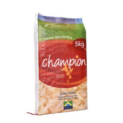 China Factory Wholesale Custom Printed Food Grade Rice Packaging Bag 5kg Recyclable for sale