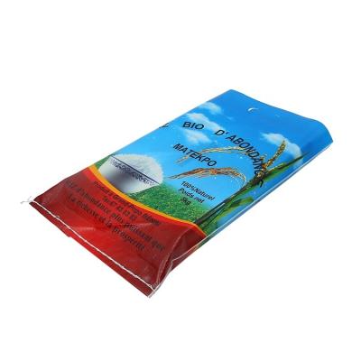 China Recyclable Wholesale Portable 25kg 50kg Sack Grain PP Woven Rice Bag for sale