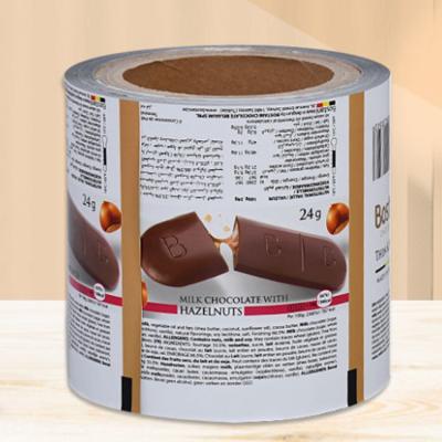 China Food Grade Chocolate Candy Roll Film Recyclable Laminated Wrapping Cold Sealing Adhesive Wrapping Roll Film for sale