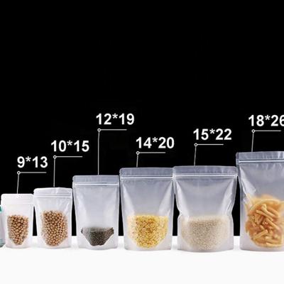 China Fashion Wholesale Doypack Zipper Food Holder Up Storage Smell Proof Mylar Spice Plastic Packaging Bag Clear Stock Pouches for sale