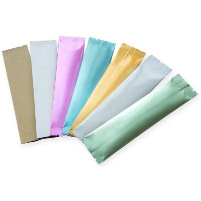 China Pure Laminated Seal Aluminum Foil Recyclable Multi Color Folded Liquid Gel Stick Sachet Heat Seal Package for sale