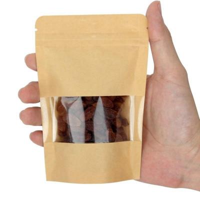 China Recyclable Custom Resealable Zip Lock Doypack Stand Up Pouch Kraft Paper Sachet Small Kraft Paper Pouch for sale