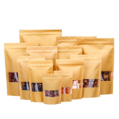 China Recyclable Custom Printed Three-Layer Laminated Kraft Bag Small Zipper Printing Animal Feed Pet Food Bag With Clear Win for sale