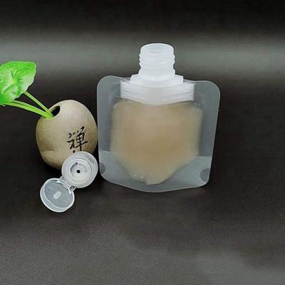 China Customized Reusable Juice Drink Food Packaging Bag / Recyclable Liquids Stand Up Spout Pouch With Top Spout for sale