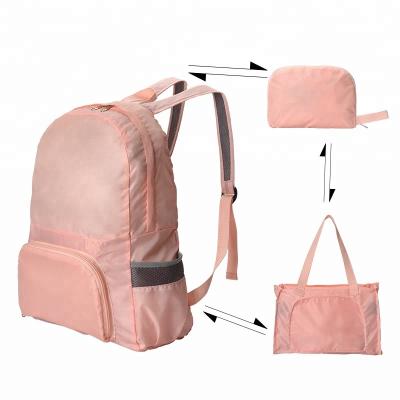 China Waterproof OEM Factory Waterproof Travel Men Dayback Daily School Bag Foldable Lightweight Backpack Bag for sale