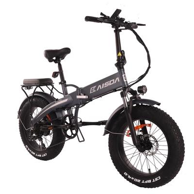 China Electric Alloy 48V10A Motor 20Inch Fat Tire Snow Aluminum E Bike Moped 500W Powerful Foldable E Bicycle for sale