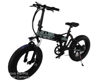 China Newest 20 inch aluminum alloy electric bicycle 48v 500w 750w electric foldable ebike fat tire for sale