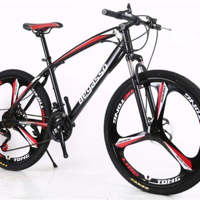 China Double turn disc brake 26 inch moutain bike steel frame bicycles for adults mountain bike for sale