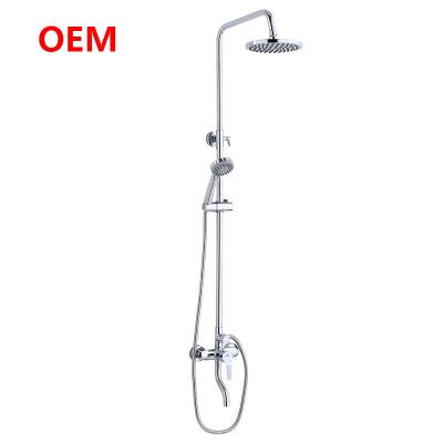 China Luxury Modern Bathroom Shower Set With Slide Bar Traditional Style for sale