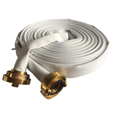 China Synthetic Rubber Lined White Canvas Hose Display Type With Unions Storz BT0107 for sale