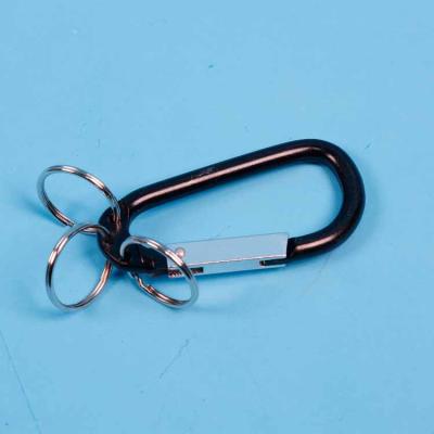 China Heavy Industry Factory Price Custom Shaped Stainless Steel Key Chain Hook D Ring Heavy Duty Carabiner for sale