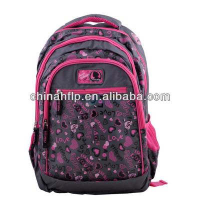 China Beautiful Strong Bearing Girl Symbolic Colorful Image School Bags for sale