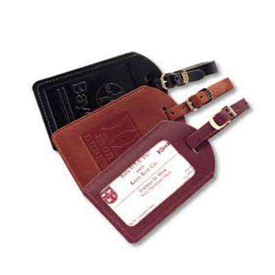 China Yes Hot Sale Leather Luggage Tag With Customized Logo for sale