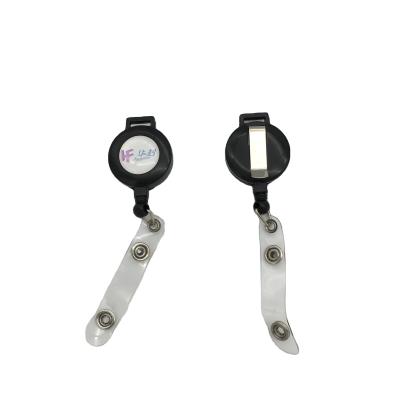 China 3.plastic and wholesale best selling epoxy metal logo sticker retractable ID badge reel with factory price for sale