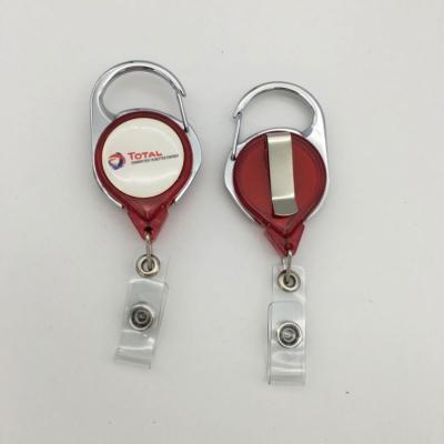 China Good Plastic and Metal Price High Tech Silicone ID Badge Holder for sale