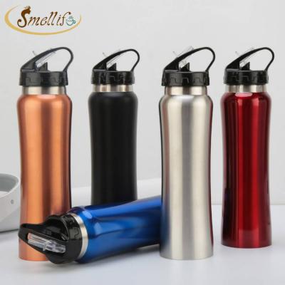 China PORTABLE 500ml Double Wall Stainless Steel Vacuum Insulated Water Bottle With Buckle And Soft Touch for sale