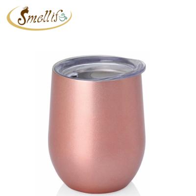 China 12 Ounce Viable Egg Shaped Amazon Stainless Steel Vacuum Insulated Wine Beer Tumbler Wholesale With Lid for sale