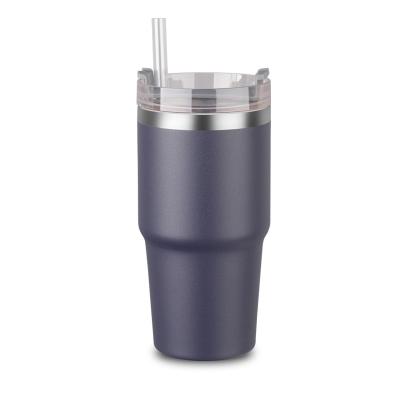 China Sustainable 20oz Customized Coffee Beer Stainless Steel Vacuum Insulated Tumblers Mugs With Lid And Straw for sale