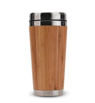 China Sustainable Fashion And Eco - Friendly Stainless Steel Bamboo Travel Mugs Water Bottle Tumblers Thermos for sale