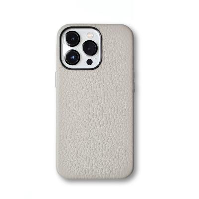 China Customized Wholesale Shockproof Lychee Pattern Leather Case For iPhone14Pro Genuine Leather Inclusive Case For MagSaFe For iPhone13 14 for sale