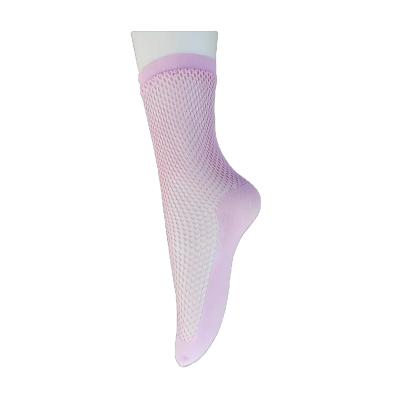 China High Quality Breathable Design Fashion Crystal Pink Ankle Socks Made In China Fish Net Short Socks for sale