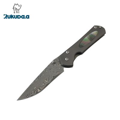 China Hunting Knife Folding Tactical Knife Damascus Steel Japanese Folding Knives for sale