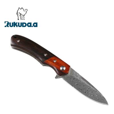 China Hunting Knife OEM Black Rosewood Handle Folding Knives Hunting Outdoor Survival for sale