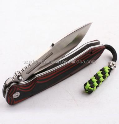 China Camping Knife OEM Quality D2 Super Folding Hunting Knife Knives Made in Guangdong for sale