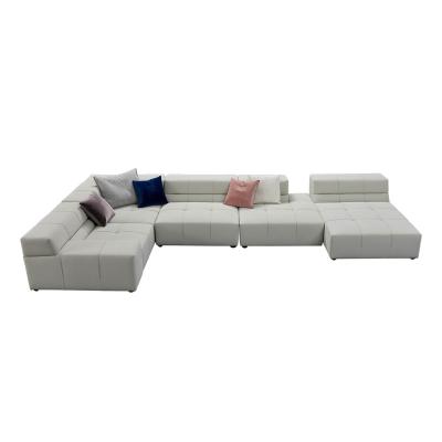 China Other material italian villa sofa functional corner sofa ricliner combination set modern deco L shape divan for sale