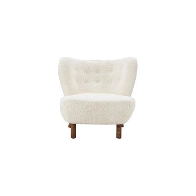 China Nordic Adjustable Leisure Modern Accent Lounge Chair Lounge Design Wool Sheep SOFA White Nordic Chair (Size) for sale